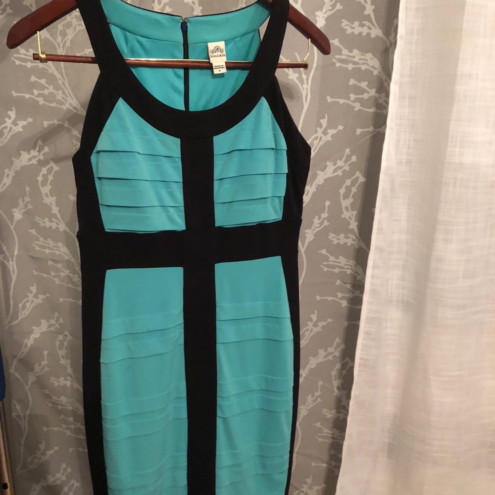 Sangria Color Block Dress